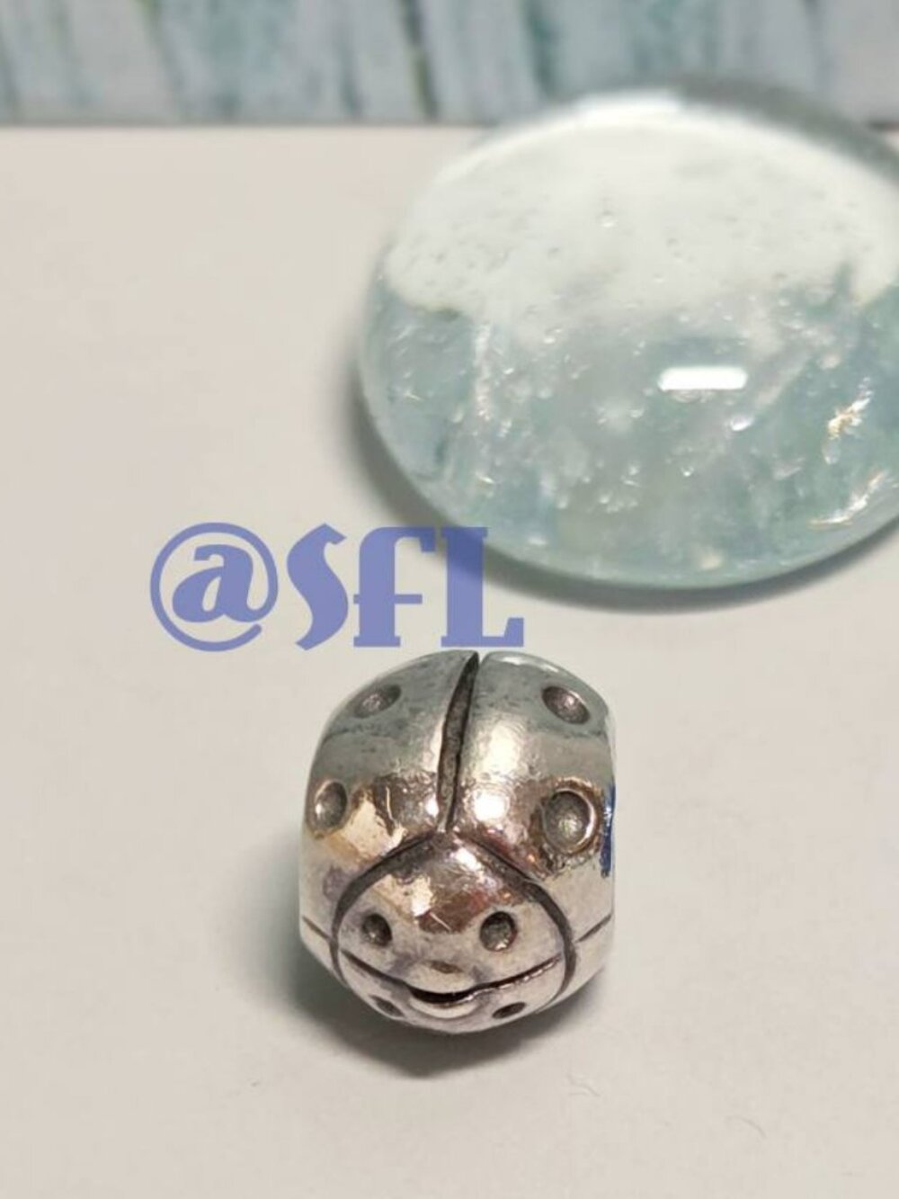 Authentic Pandora Sterling Silver Retired Lady Bug Ladybird Charm Bead EUC